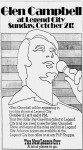 Glen Campbell Appearance Ad